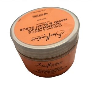 Shea Moisture Exfoliating Body Scrub in Orange Jar